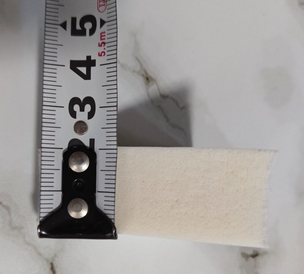 スポンジの厚さ2cm